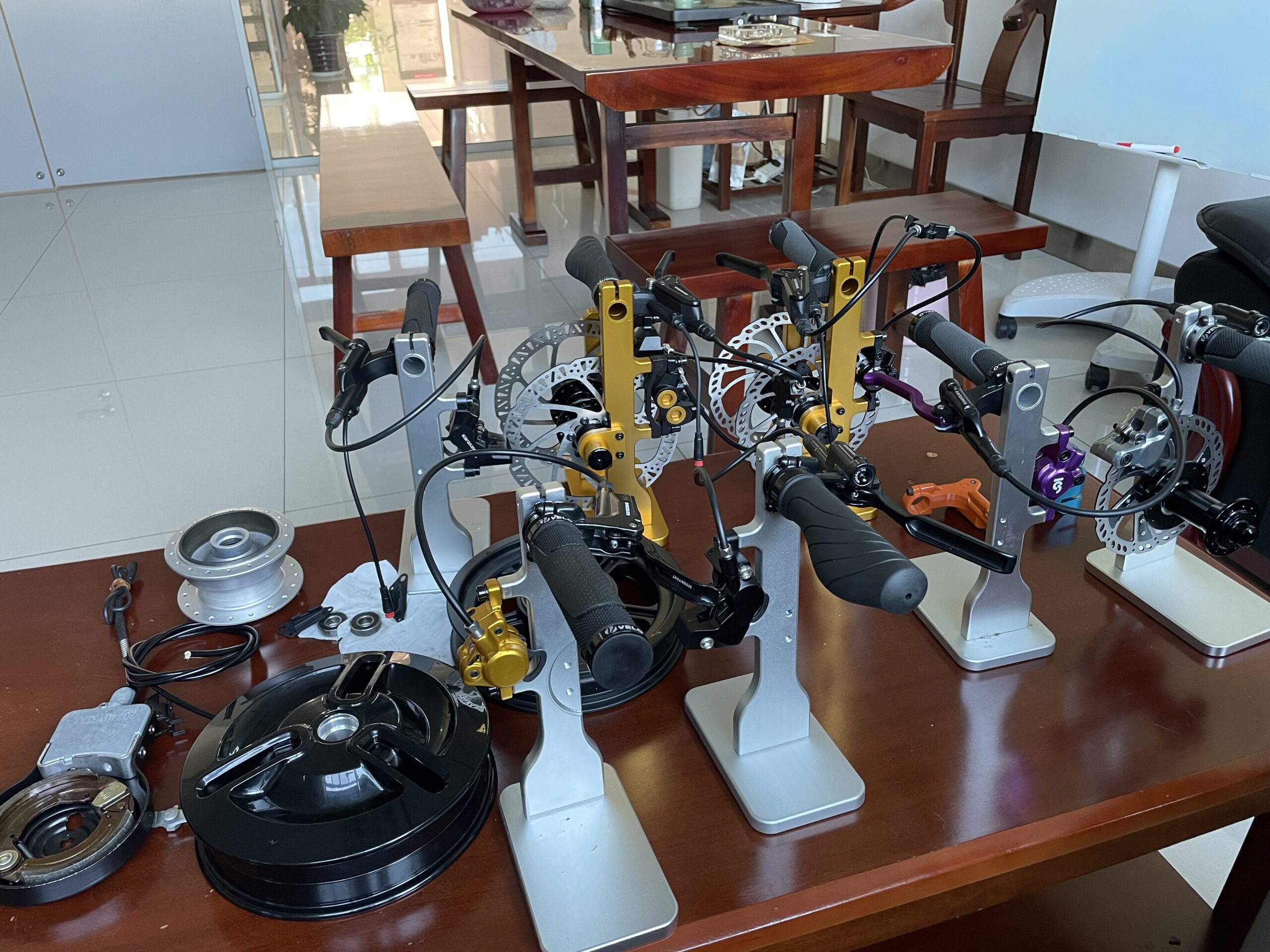 Bicycle braking systems reviewed during product development in China